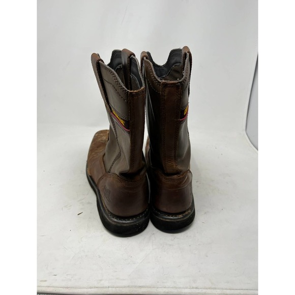 Cat Men's Hudson EH Steel Toe Cowboy Work Boots Mens 9.5 - Picture 7 of 9